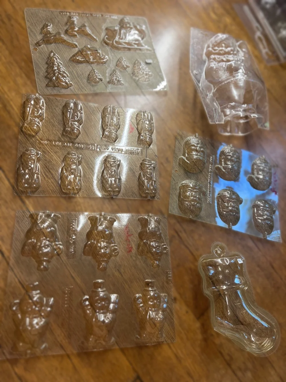 Christmas Chocolate Candy Molds - Santa, Stocking & Holiday Shapes
